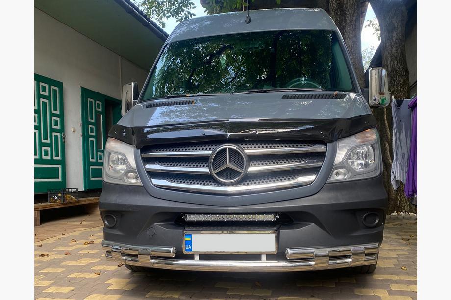 Mercedes Sprinter W906 2006–2018 Přední spodní ochranná trubka Shark (nerez) Image