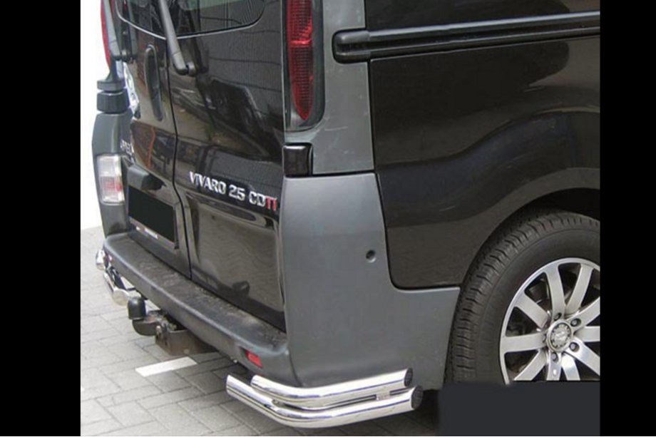 Opel Vivaro 2001–2015 Zadní rohové chrániče AK003-Подвійний (nerez) Image