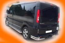 Renault Trafic 2001–2015 Zadní rohové chrániče AK003-Подвійний (nerez) fotografie 1