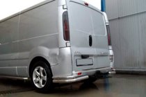 Renault Trafic 2001–2015 Zadní rohové chrániče AK003-Подвійний (nerez) fotografie 2
