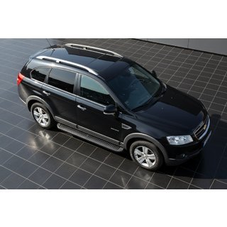 Boční nášlapy Tayga Black (2 ks, hliník) Chevrolet Captiva 2006–2019 fotografie 1
