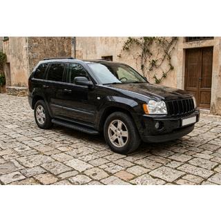Boční nášlapy Tayga Black (2 ks, hliník) Jeep Grand Cherokee WK 2004–2010 fotografie 1