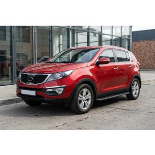 Boční nášlapy Tayga Black (2 ks, hliník) Kia Sportage 2010–2015 fotografie 1