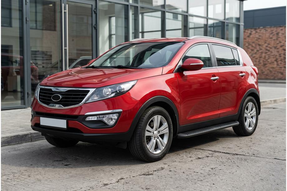 Kia Sportage 2010–2015 Boční nášlapy Tayga Black (2 ks, hliník) Fotografie 1