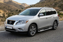 Nissan Pathfinder R52 2012–2021 Boční prahy Tayga V2 (2 ks, hliník) fotografie 1
