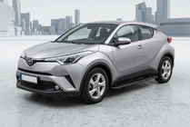 Toyota C-HR 2016–2023 Boční nášlapy Allmond Black (2 ks, hliník) fotografie 1