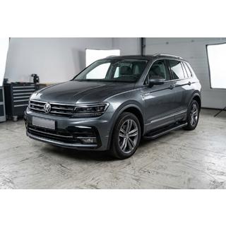 Boční nášlapy Allmond Black (2 ks, hliník) Volkswagen Tiguan 2016–2023 fotografie 1