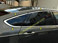 Ford Mondeo 2014–2022 Kompletní okenní lišty (12 ks, nerez) fotografie 3