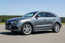 Audi Q3 2011–2019 Boční prahy Maydos V2 (2 ks, hliník ↗ nerez) fotografie 1