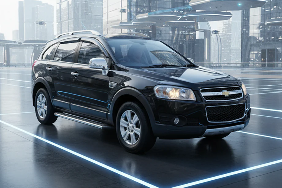 Chevrolet Captiva 2006–2019 Boční nášlapy Maydos V2 (2 ks, hliník + nerez) Image