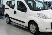 Fiat Fiorino/Qubo 2008–2024 Boční prahy Maydos V2 (2 ks, hliník ↗ nerez) fotografie 1