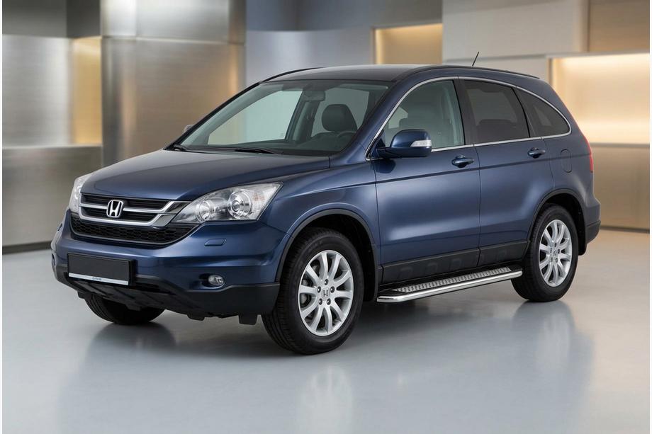 Honda CRV 2007–2011 Boční prahy Maydos V2 (2 ks, hliník ↗ nerez) Image