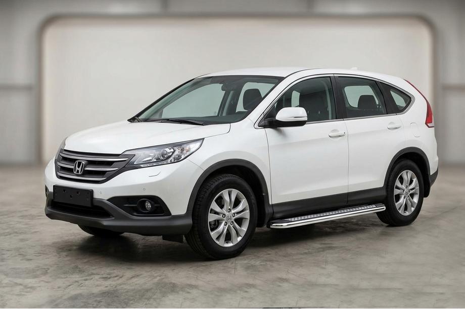 Honda CRV 2012–2016 Boční prahy Maydos V2 (2 ks, hliník ↗ nerez) Image