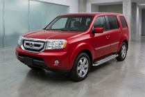 Honda Pilot 2008–2015 Boční prahy Maydos V2 (2 ks, hliník ↗ nerez) fotografie 1