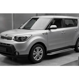 Boční prahy Maydos V2 (2 ks, hliník ↗ nerez) Kia Soul II 2013–2018 fotografie 1