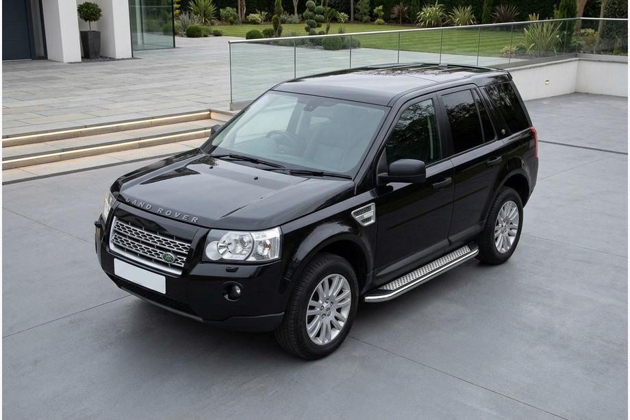 Land Rover Freelander II 2006–2014 Boční prahy Maydos V2 (2 ks, hliník ↗ nerez) Image
