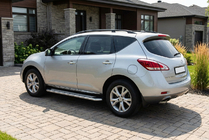 Nissan Murano 2008–2014 Boční prahy Maydos V2 (2 ks, hliník ↗ nerez) fotografie 1
