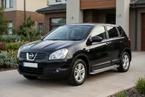 Nissan Qashqai 2007–2010 Boční prahy Maydos V2 (2 ks, hliník ↗ nerez) fotografie 1