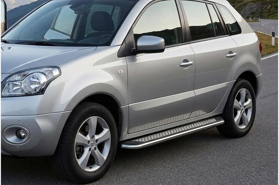 Renault Koleos 2008–2016 Boční prahy Maydos V2 (2 ks, hliník ↗ nerez) Image