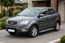 SsangYong Korando 2010–2019 Boční prahy Maydos V2 (2 ks, hliník ↗ nerez) fotografie 1