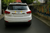 Hyundai IX-35 2010–2015 Chromová lišta nad SPZ (široká) Chromovaný plast fotografie 4