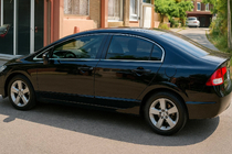 Honda Civic Sedan VIII 2006–2011 Kompletní okenní lišty (12 ks, nerez) fotografie 1