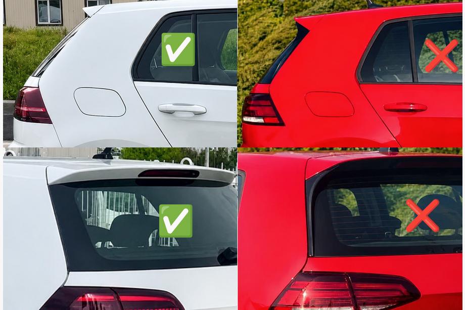 Volkswagen Golf 7/E-Golf 2012–2020 Spoiler Niken (pro Base HB, k lakování) Fotografie 3
