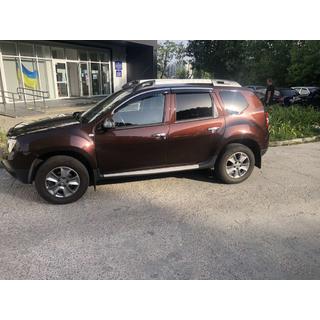 Okenní ofuky s chromovanou lištou (4 ks, Niken) Dacia Duster 2008–2018 fotografie 1