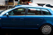 Audi A3 2003–2012 Spodní okenní lišty (nerez) fotografie 4