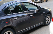 Chevrolet Cruze 2009–2015 Nerezové kryty dveřních lišt fotografie 3