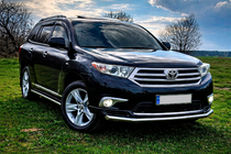 Toyota Highlander 2008–2013 Přední ochranný rám ST008 (2010-2013, nerez) fotografie 2