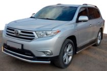 Toyota Highlander 2008–2013 Přední ochranný rám ST008 (2010-2013, nerez) fotografie 1