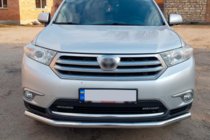 Toyota Highlander 2008–2013 Přední ochranný rám ST008 (2010-2013, nerez) fotografie 4