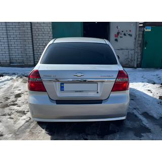Plastový nástavec zadního nárazníku s ohybem Chevrolet Aveo T250 2005–2011 fotografie 1