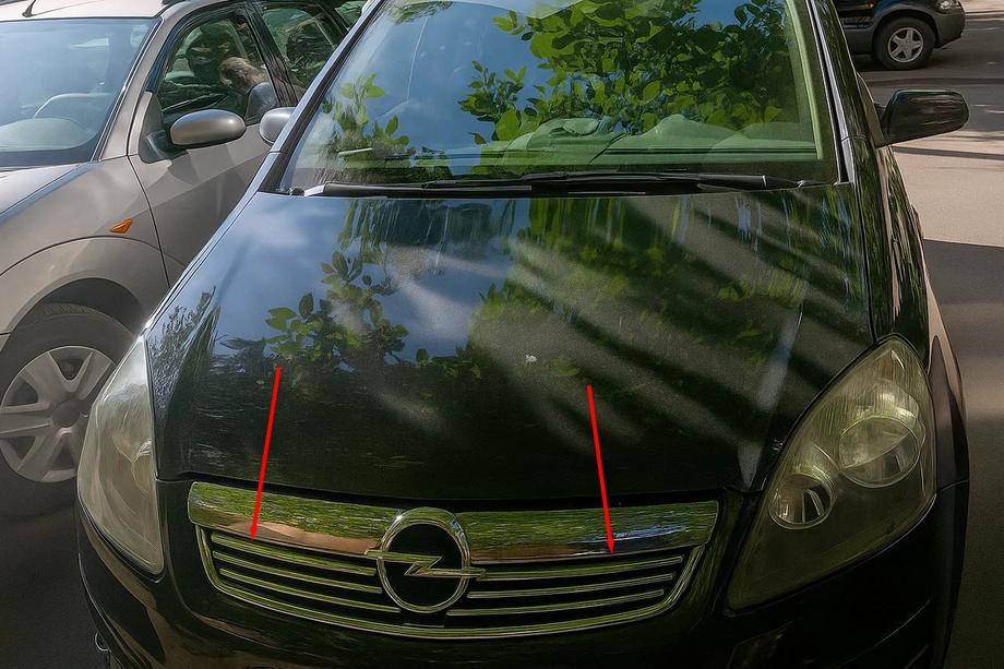 Opel Zafira B 2005–2011 Nerezové lišty na masku chladiče (6 ks) Image