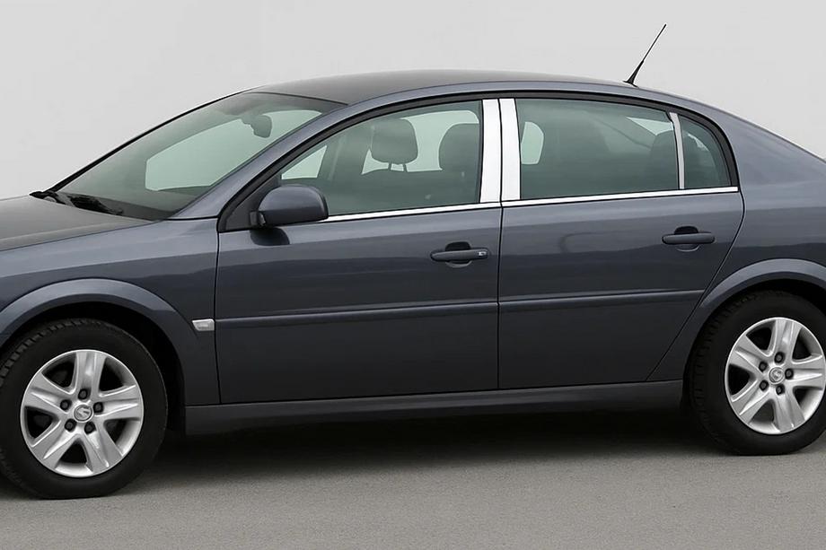 Opel Vectra C 2002–2008 Chromované kryty sloupků dveří (6 ks, nerez) Image