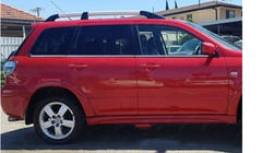 Mitsubishi Outlander 2001–2006 Spodní lišty oken (6 ks, nerez) fotografie 6