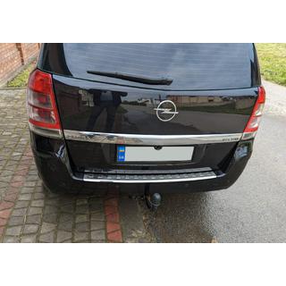 Nerezová ochranná lišta zadního nárazníku Carmos V1 Opel Zafira B 2005–2011 fotografie 1