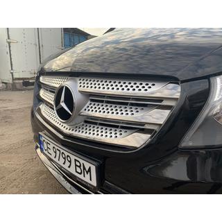 Chromové lišty na masku chladiče 2014-2020 (5 ks, BlackChrome) fotografie 2