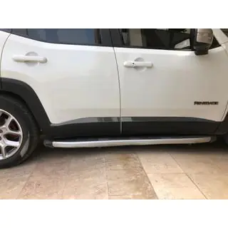 Dveřní lišty černý chrom (4 ks, nerez) Jeep Renegade 2014– fotografie 4