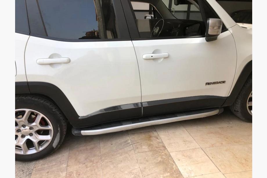 Jeep Renegade 2014– Dveřní lišty černý chrom (4 ks, nerez) Image