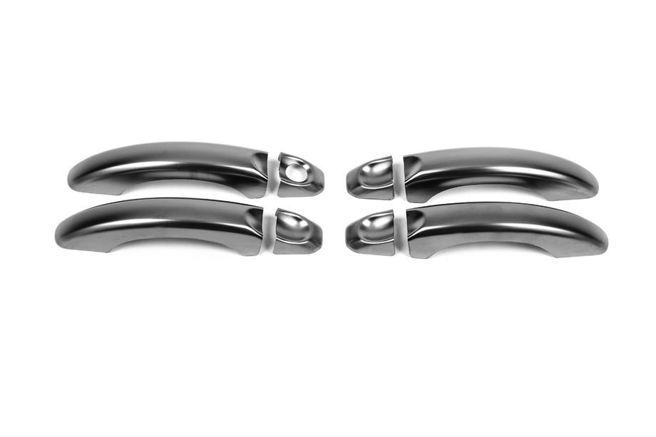 Volkswagen Amarok 2010–2022 Kryty klik dveří Černý chrom (4 ks, nerez) Image