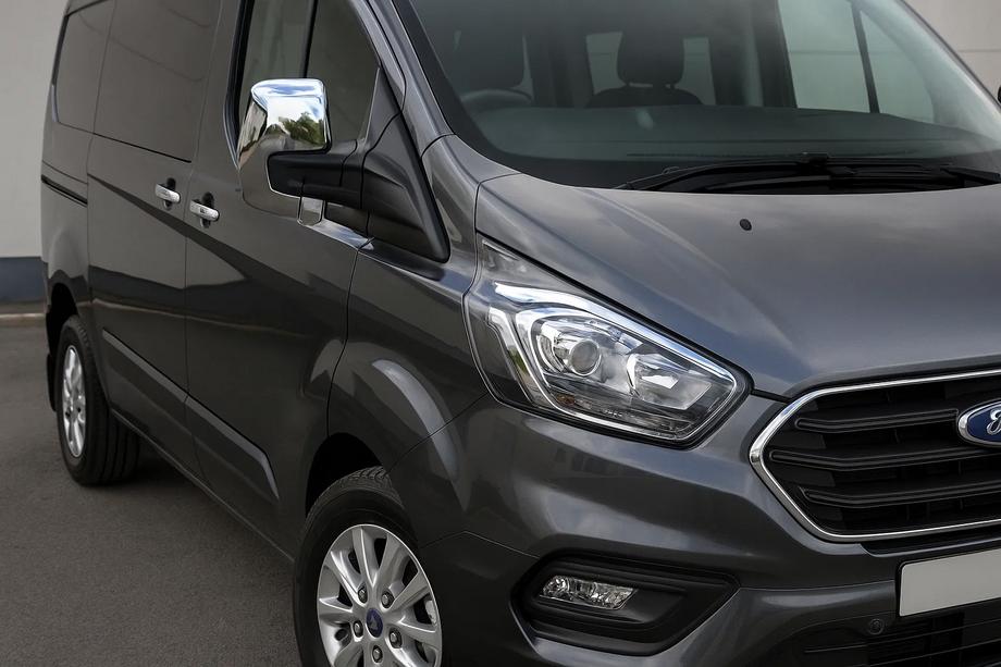 Ford Custom 2013–2022 Kryty zpětných zrcátek šedé matné (2 ks, plast) Image