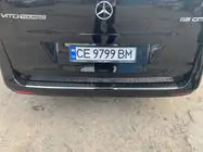 Mercedes Vito/V-class W447 2014– Ochranná lišta na zadní nárazník OmsaLine Černý chrom (nerez) fotografie 4
