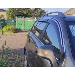 Okenní ofuky s chromovanou lištou (4 ks, Niken) Opel Antara 2006–2017 fotografie 1