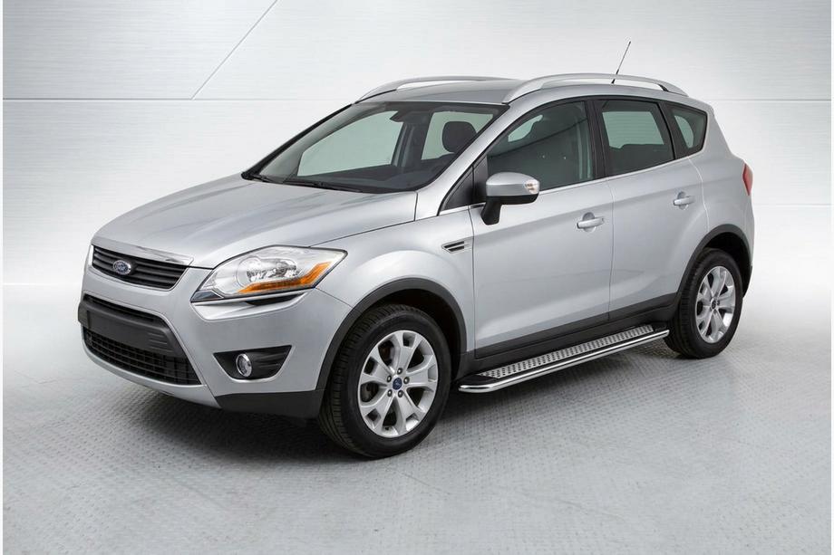 Ford Kuga 2008–2013 Boční prahy Maydos V2 (2 ks, hliník ↗ nerez) Image