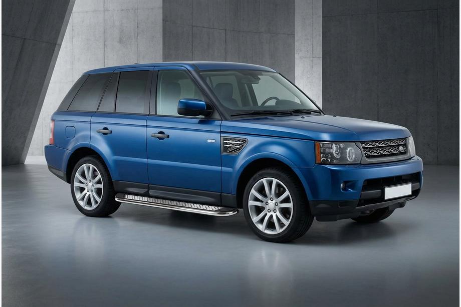 Range Rover Sport 2005–2013 Boční prahy Maydos V2 (2 ks, hliník ↗ nerez) Image