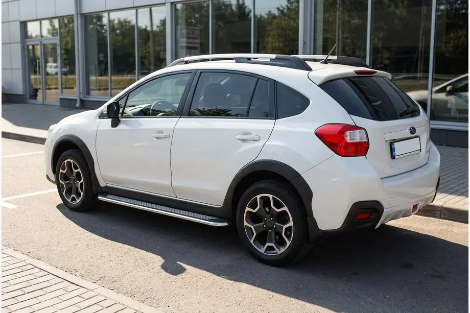 Subaru XV 2011–2017 Boční prahy Maydos V2 (2 ks, hliník ↗ nerez) Image