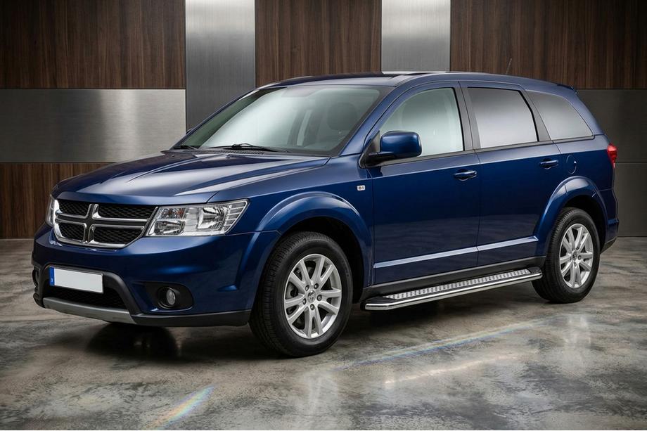 Dodge Journey 2008–2020 Boční prahy Maydos V2 (2 ks, hliník ↗ nerez) Image