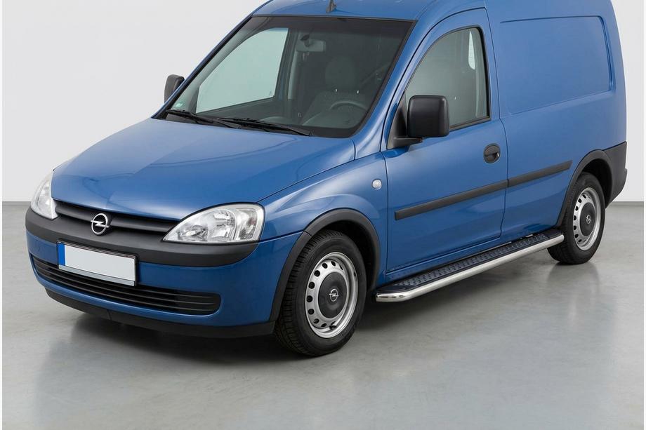 Opel Combo 2002–2012 Boční prahy Maydos V2 (2 ks, hliník ↗ nerez) Image